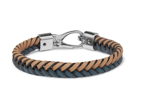 bracciale cuoio tod's|bracciali da uomo in pelle.